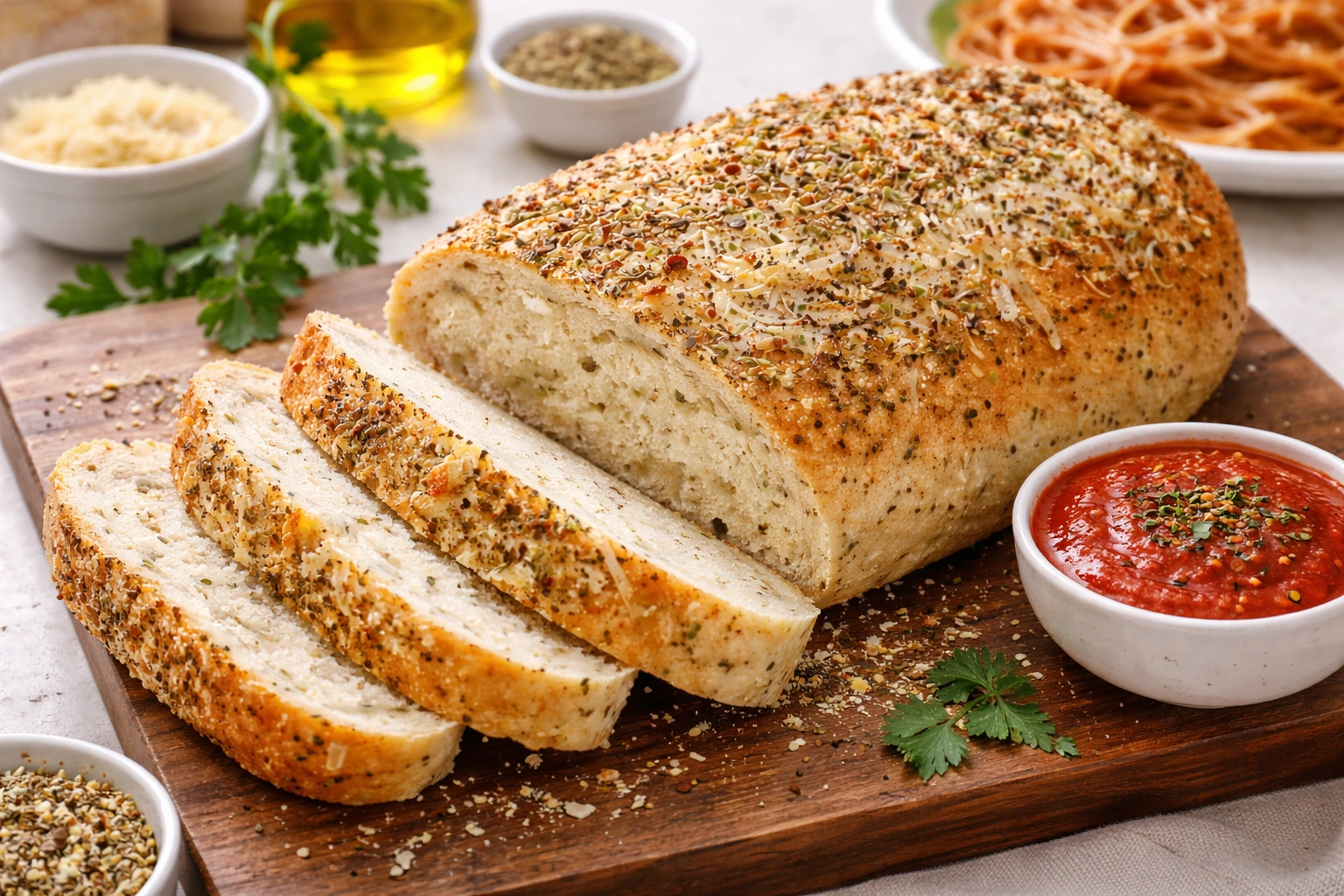 Italian Herb and Cheese Bread Recipe